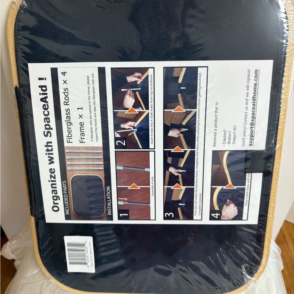 SpaceAid Organizer with Fiberglass Rods